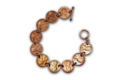 Flat Link Penny Bracelet